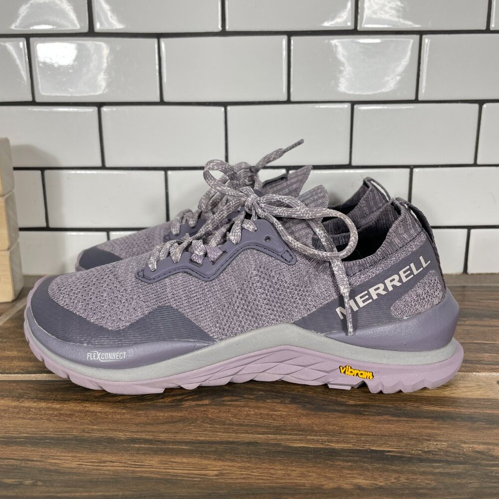 Merrell Mag 9 Shoes Womens Size 5.5 Purple Knit Vibram Trainers Sneakers